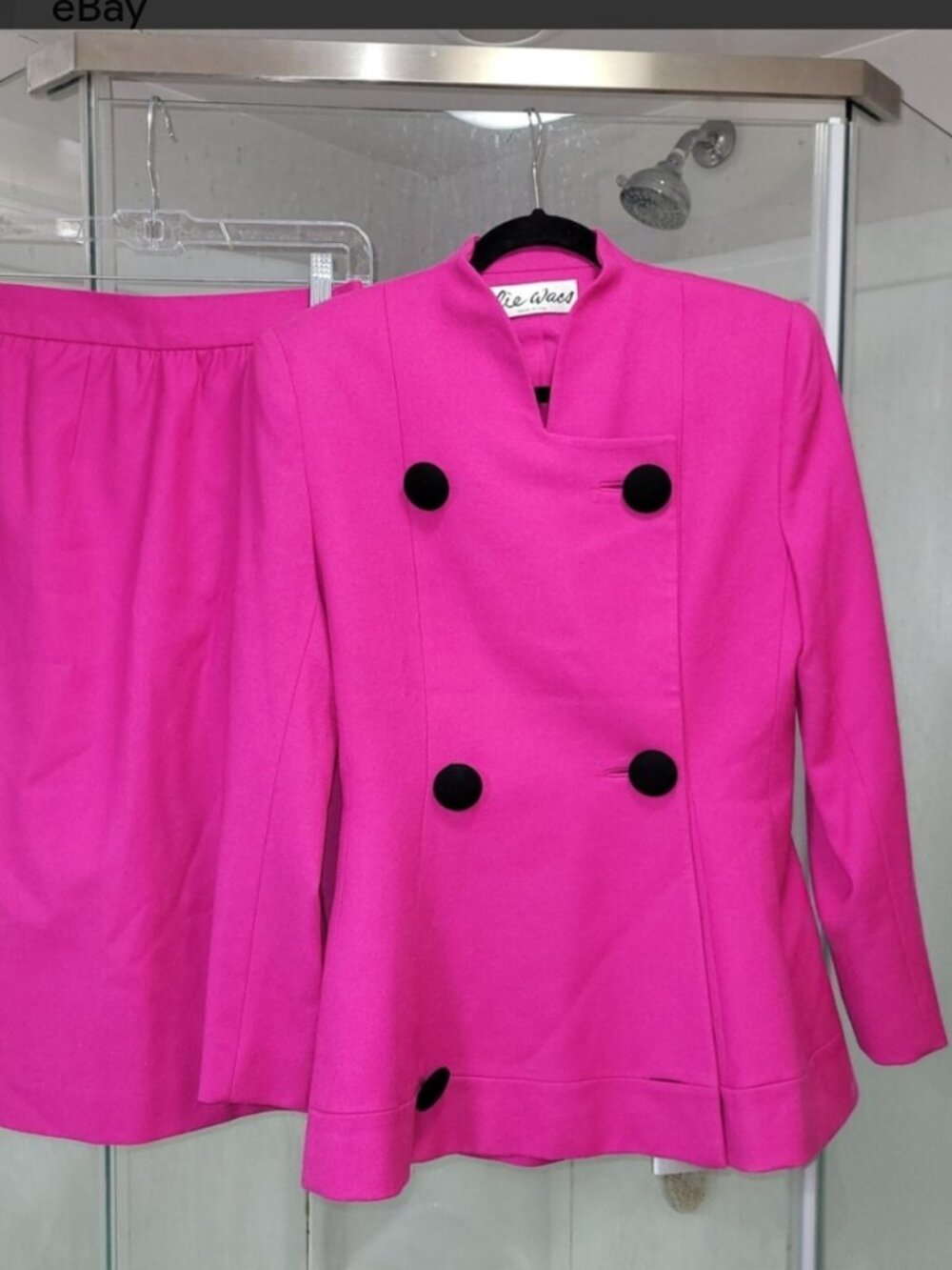 Size 6 2 piece avante garde barbie pink suit